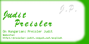 judit preisler business card